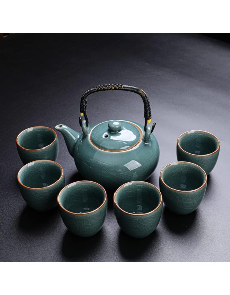 Chinese/Japanese Tea Set,Kiln Transformation Chinese Handmake Jianzhan,Handmade Chinese Tea Cups Porcelain Tea Cups - Kungfu Teacup Jianzhan Ceramic Tea Cup Set A13 Multicolor/769